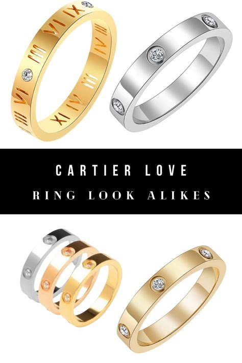 cartier silver love ring replica|cartier love ring look alike.